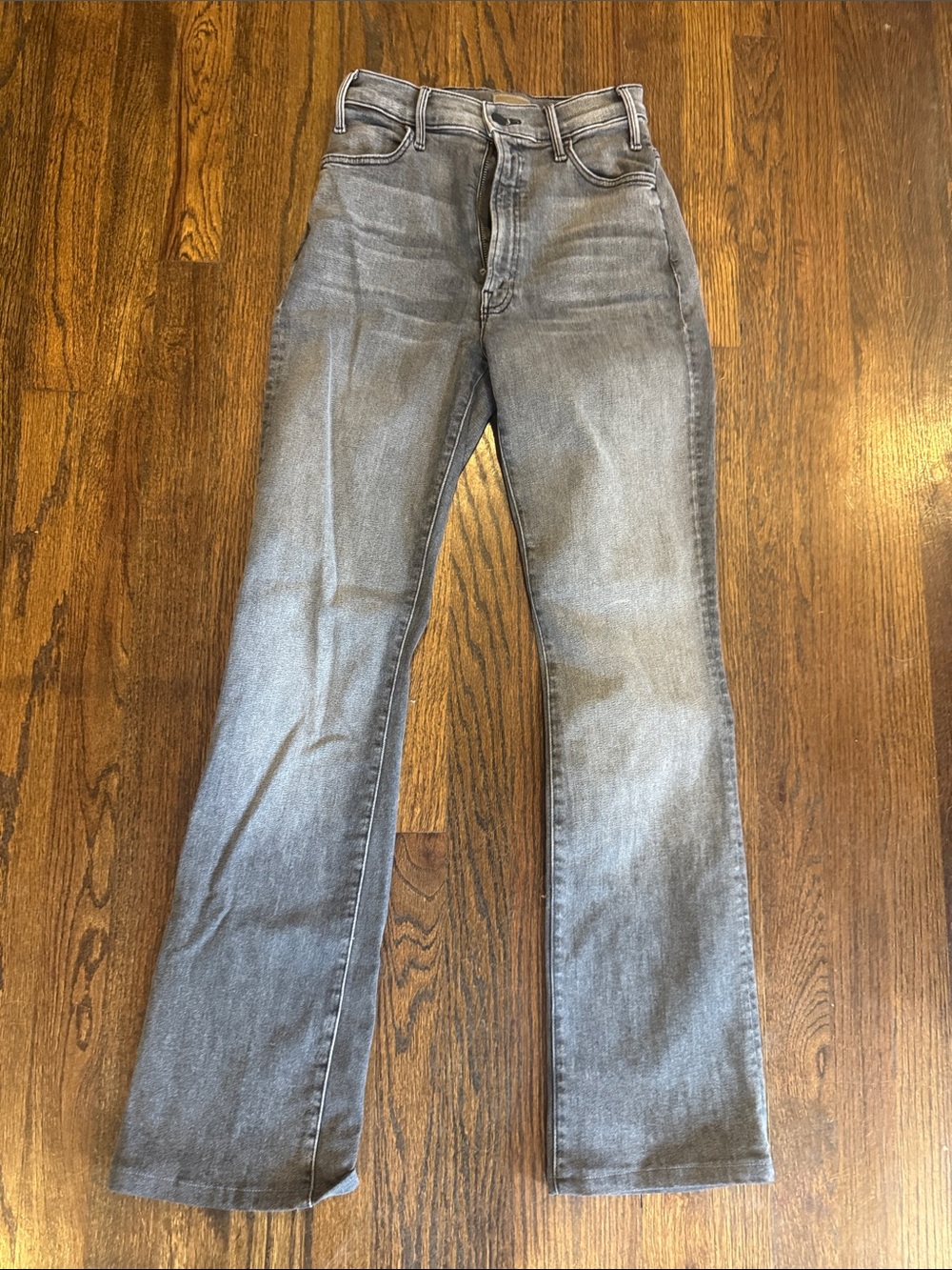 Mother The Hustler Heel Gray Jeans